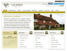 Tablet Screenshot of cuckfield.org